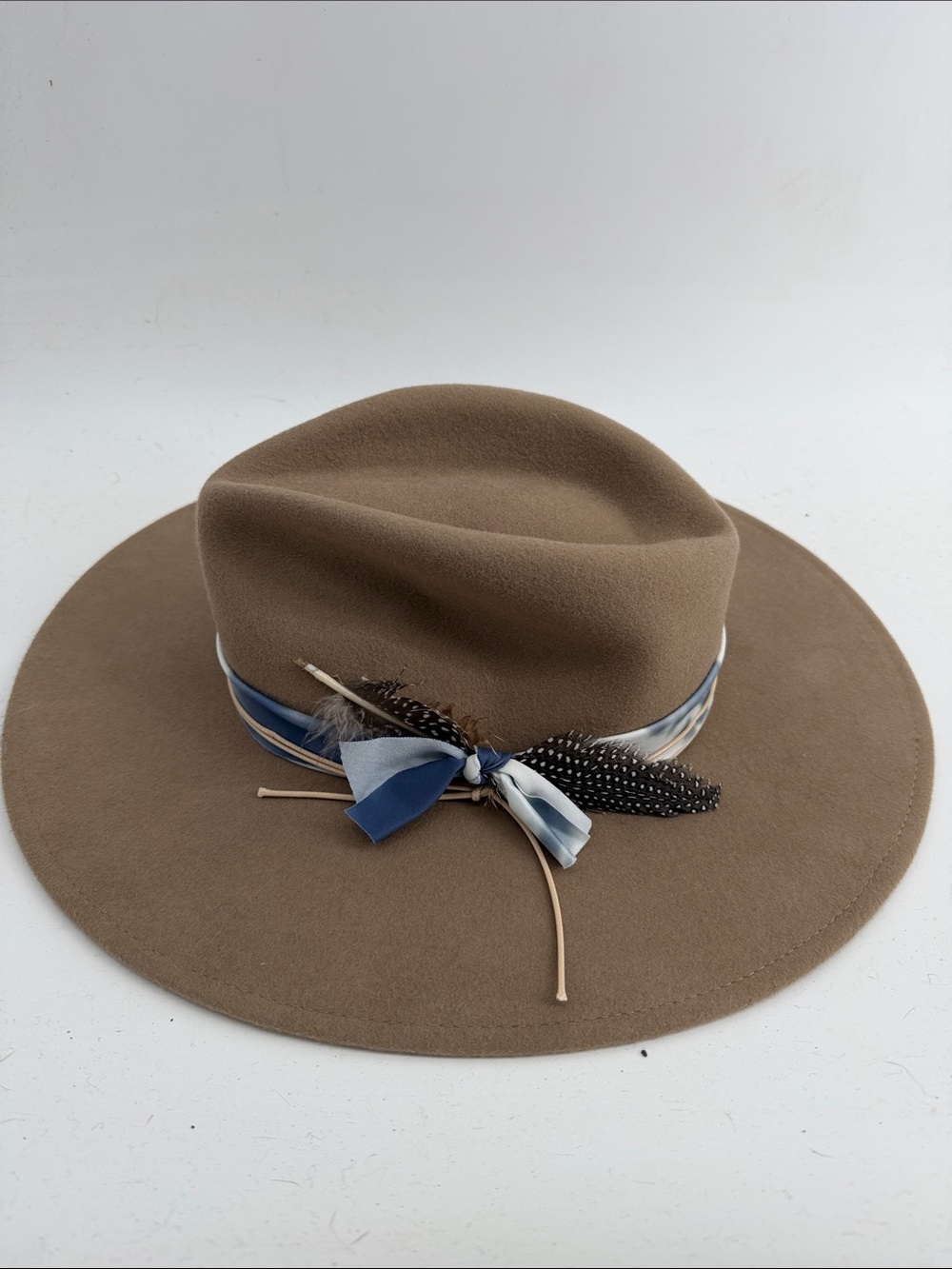 Wyeth Amelia 100% wool wide brim hat sz OS